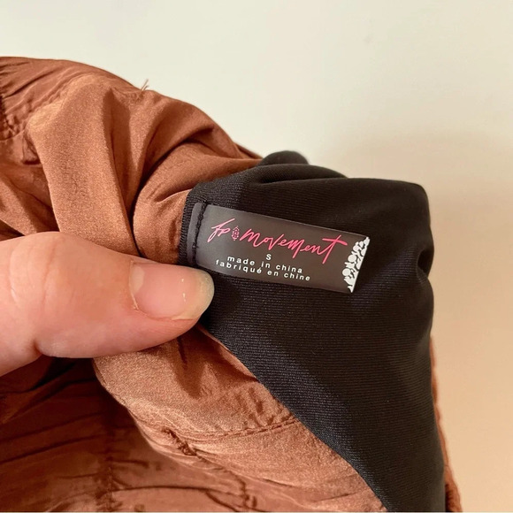 Free People Movement The Way Home Athletic Shorts Rust  Brown - Picture 4 of 6